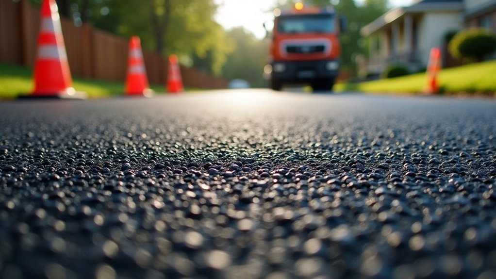 curing period for new asphalt sealant