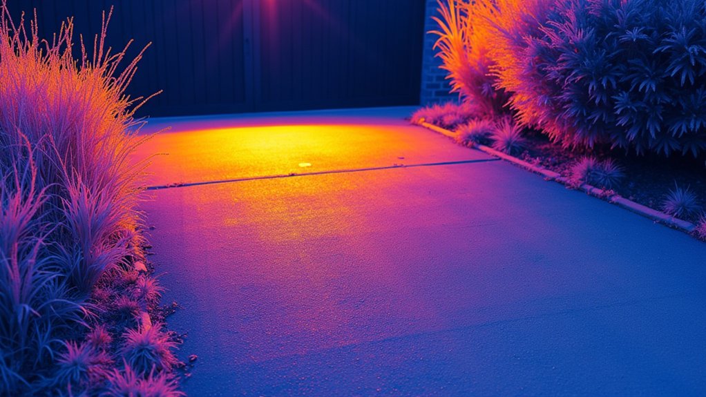 driveway fuels microclimate temperature increase