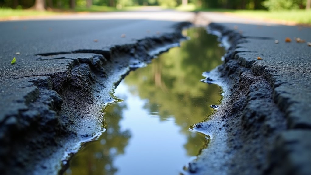 structural failure due to drainage issues