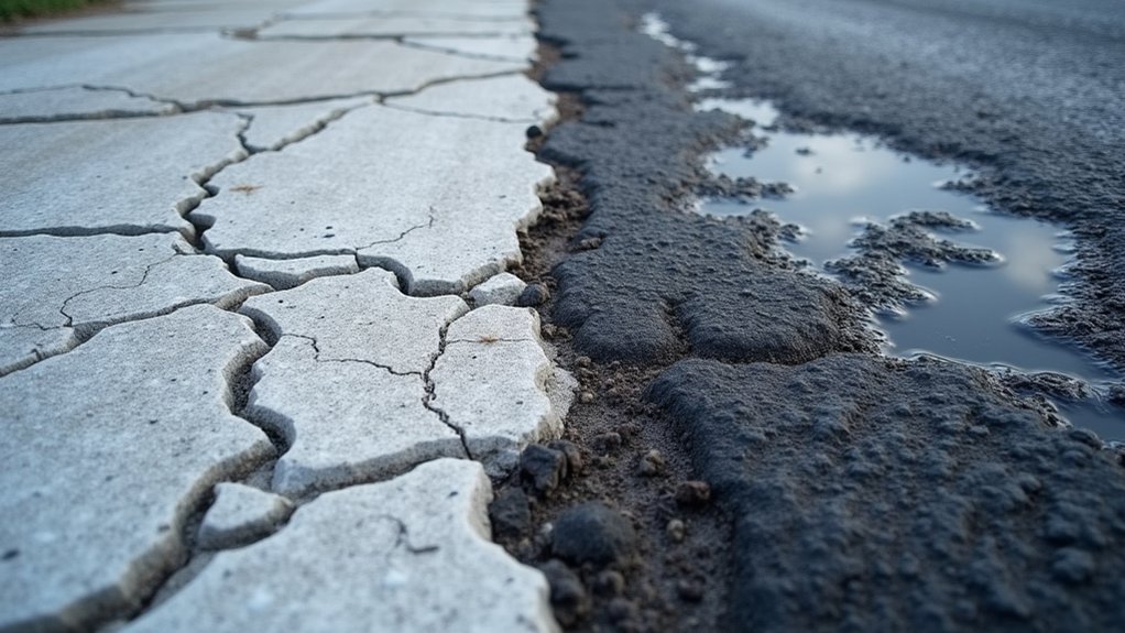 asphalt vs concrete weathering resilience