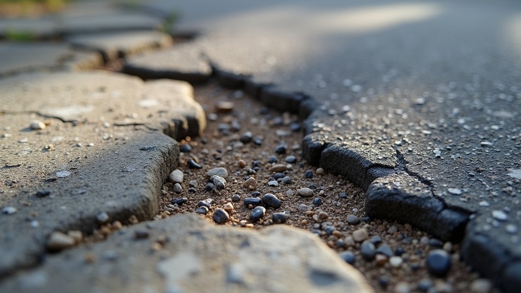 assess driveway edge cracking comprehensively