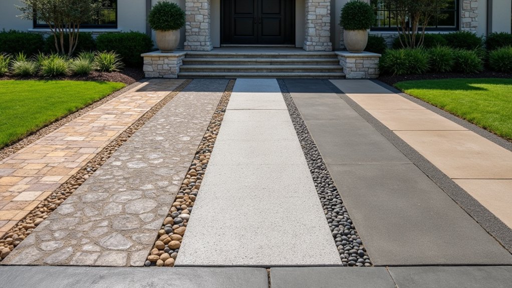 concrete driveway design ideas appeal