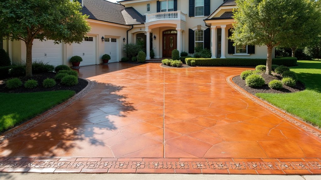 personalized concrete driveway design possibilities