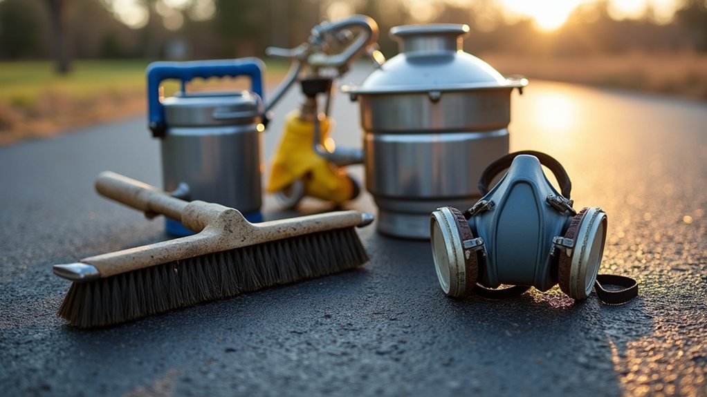 professional driveway sealcoating equipment