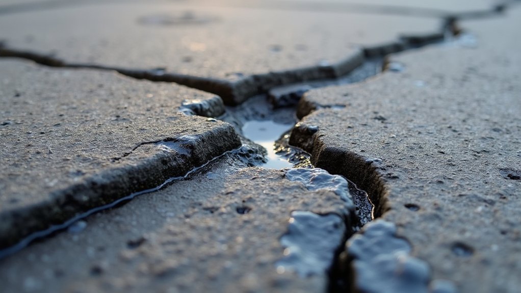 proper crack sealing requires specialized materials