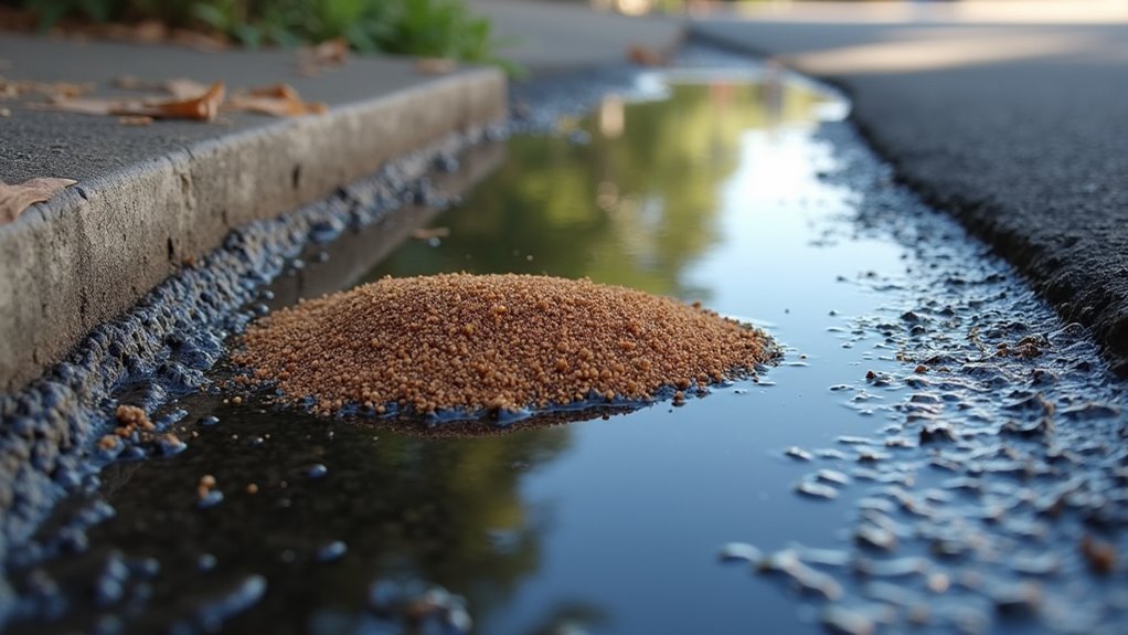 absorb fresh oil stains immediately