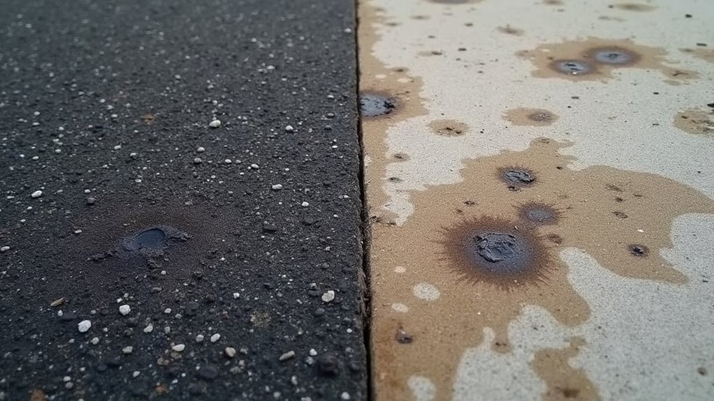 asphalt and concrete stain removal