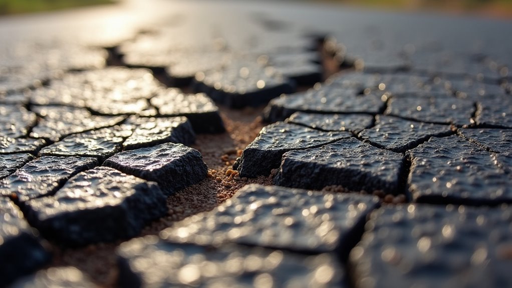 asphalt driveway surface wear structural failure