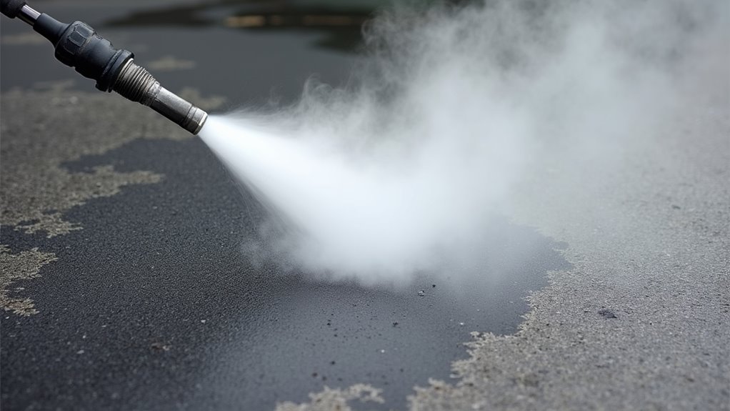 extreme heat high pressure water deep oil stains