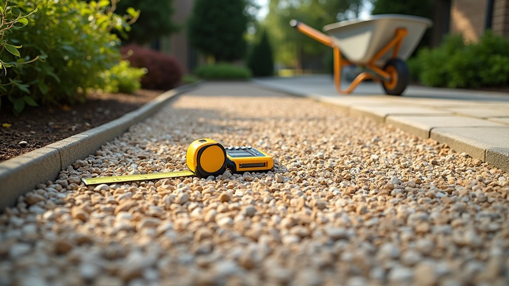 measure calculate order budget driveway materials