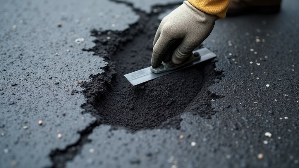 prepare cut pour tamp