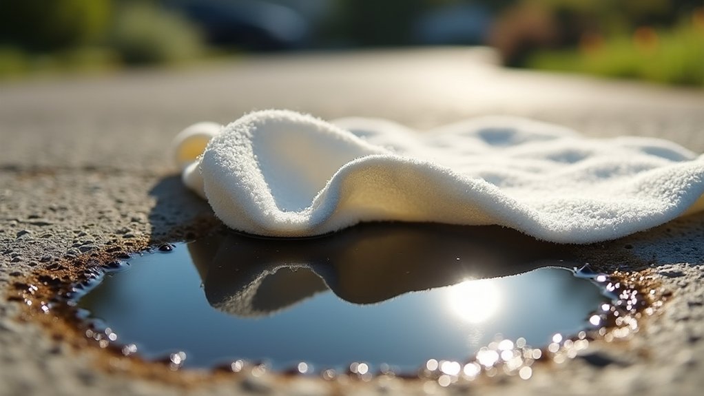 blot and absorb oil spills