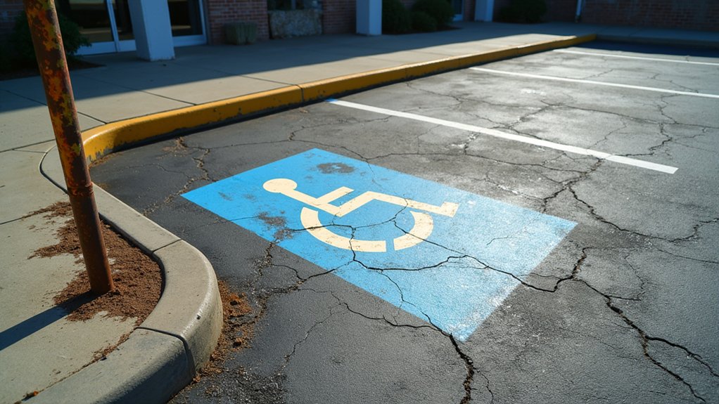 accessibility signage and stall upgrades