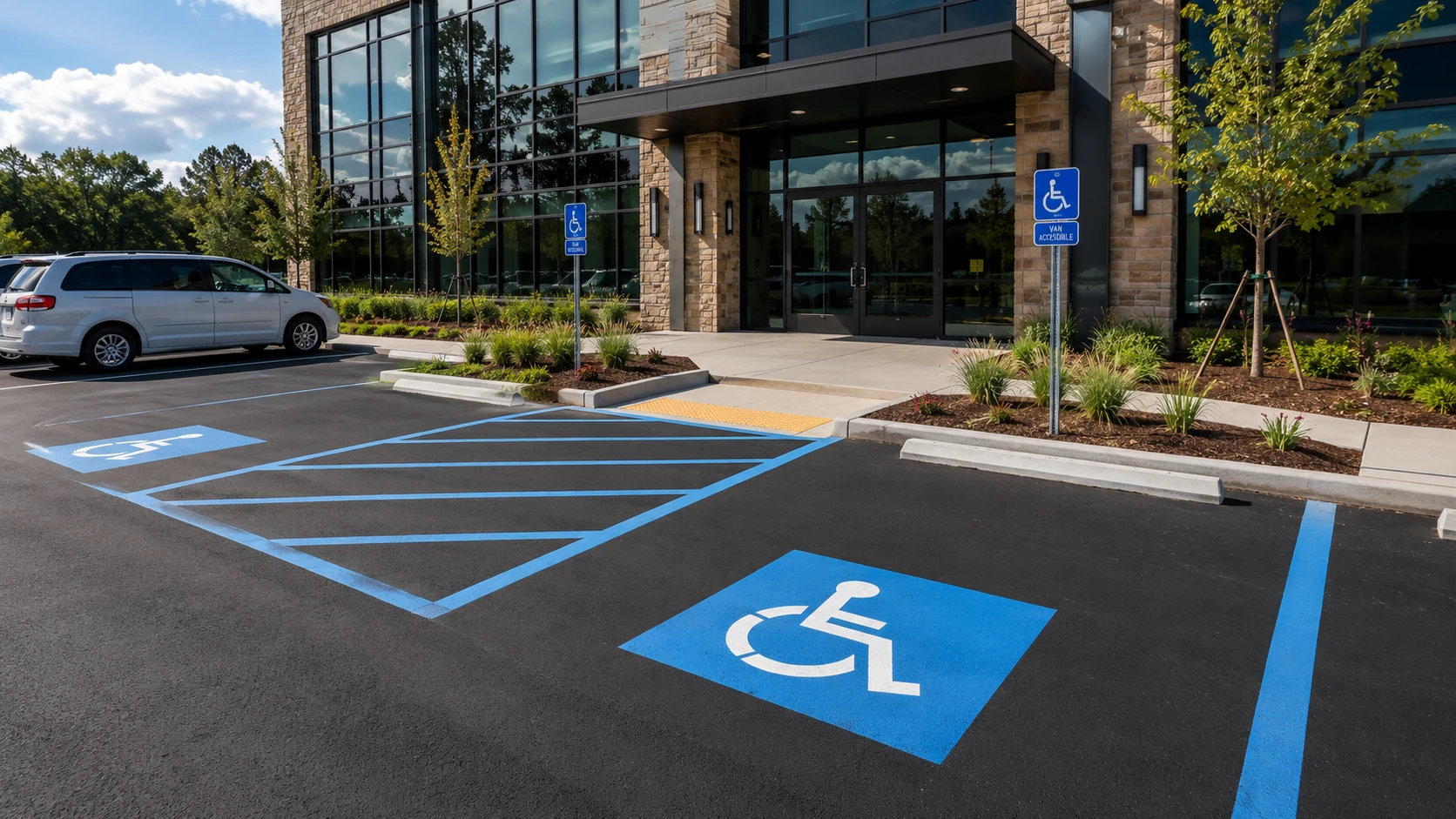 ada parking and access routes