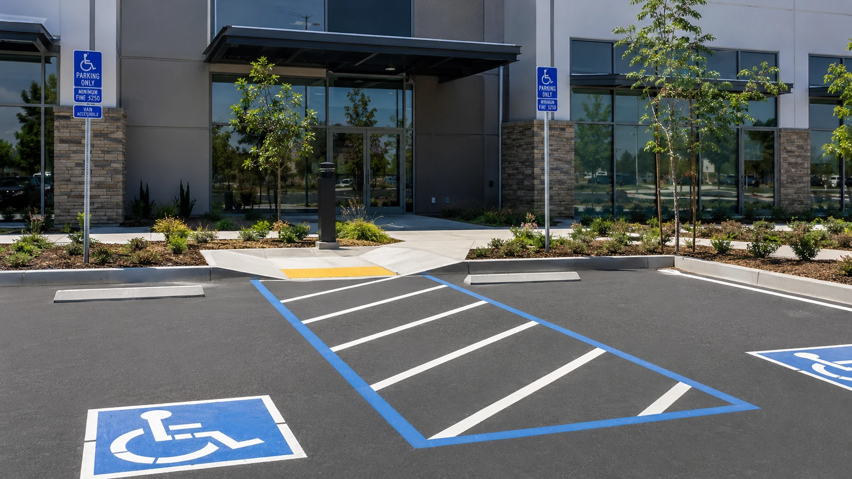 ada parking lot compliance commercial property
