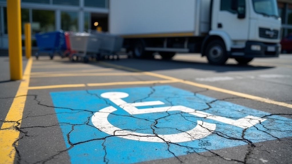 ada parking space dimension rules