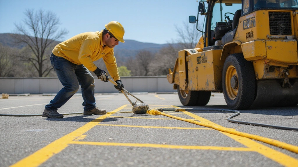 selecting the parking lot striper