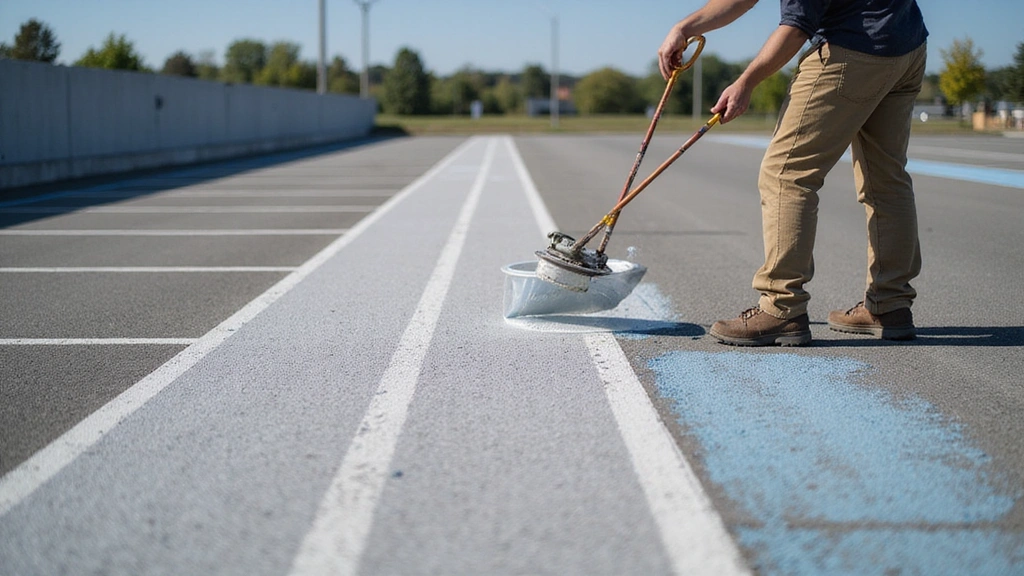 parking lot line markings