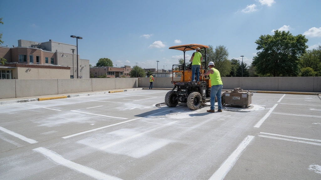 professional parking lot striping crews