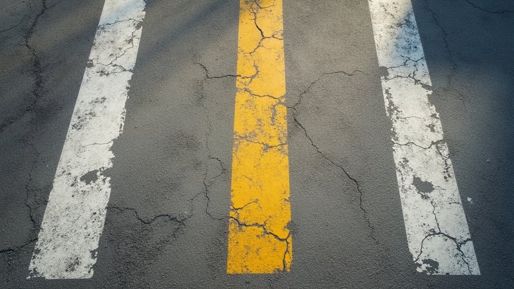 parking paint wear stages