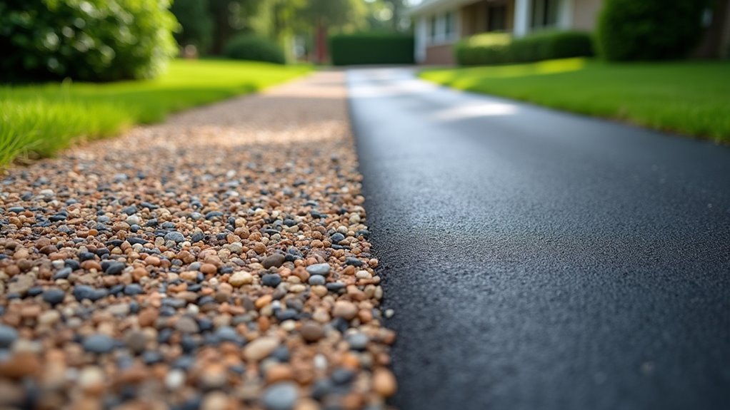 tar and chip driveway comparison