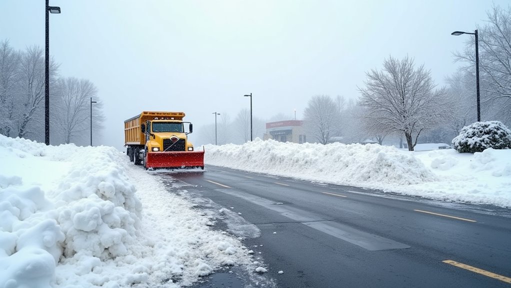 winter parking lot maintenance