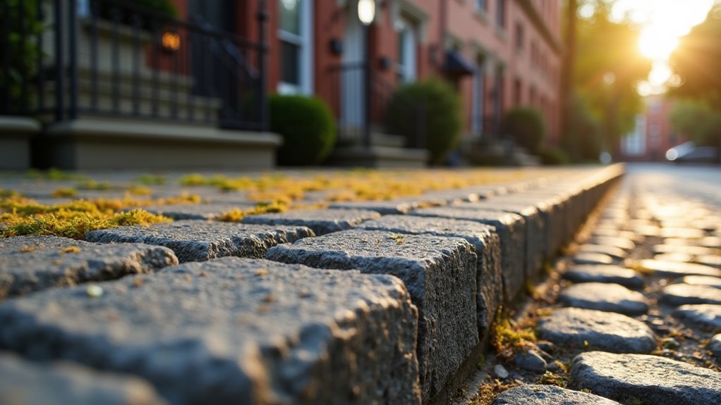 belgian block street curbs used