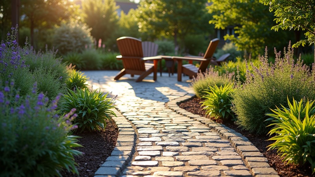 belgium block walkway patio borders