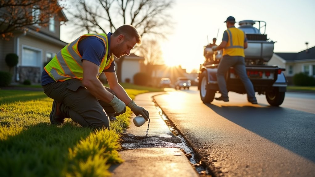 commercial vs residential crack sealing