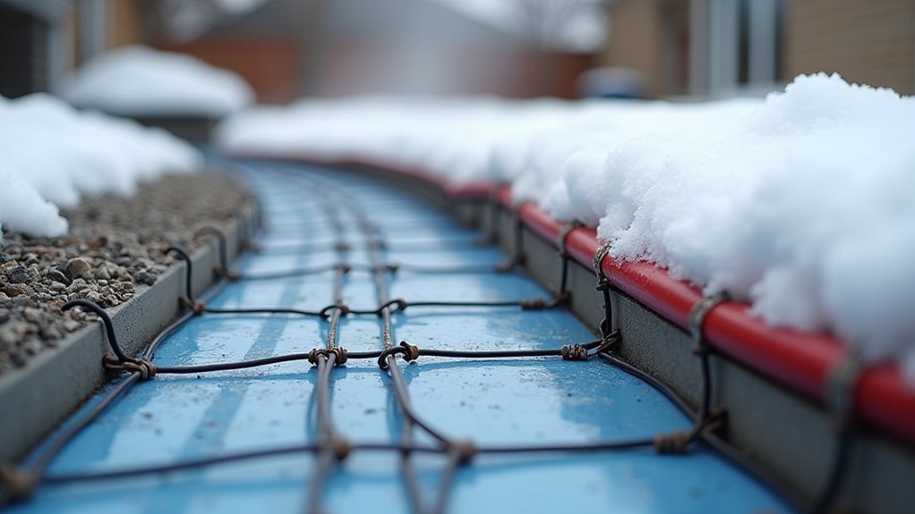 heated concrete snow melting