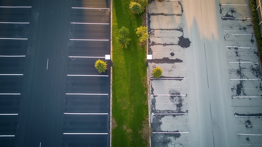 lot size and pavement condition