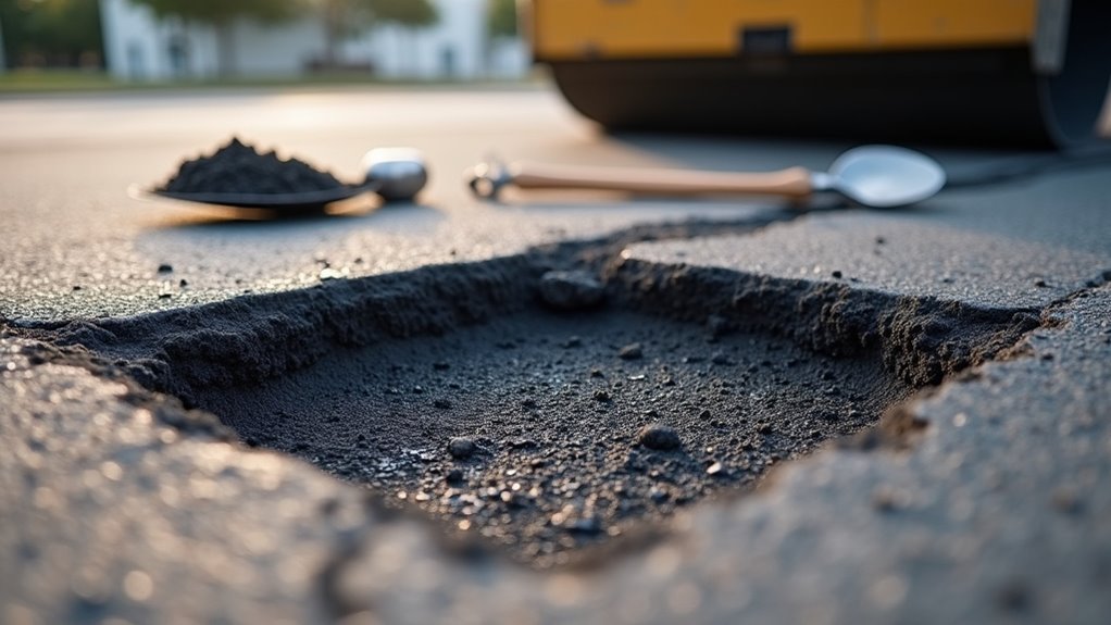 pothole repair methods based on depth