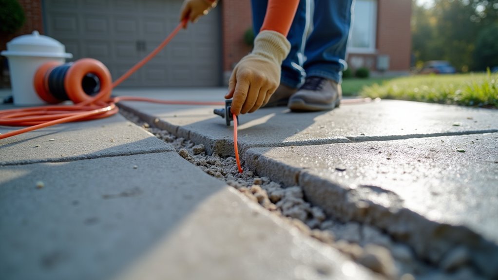 retrofit heated driveway installation