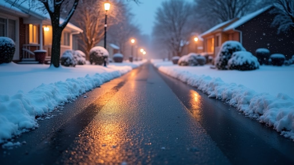 snow melt rate determines clearing